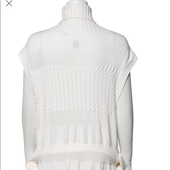 Whit wool knee length dress - Picture 5 of 5